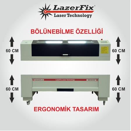 Lazer Kesim Makinası 100-120W 90x135 cm